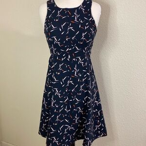 Banana Republic Spring 2019 Navy‎ Sleeveless High neck Zipper Back size 0